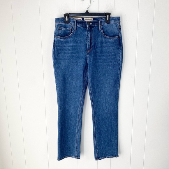 Kirkland Signature Denim - Kirkland Signature Womens Blue Denim Jeans Straight Fit High Rise Size 6 NWT